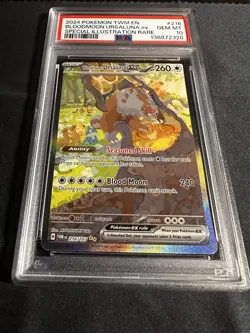 Pokemon TCG Bloodmoon Ursaluna Sir Twilight Masquerade PSA 10 - Image 2