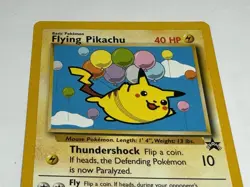 Pokemon Flying Pikachu WOTC Black Star Promo - Image 1