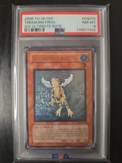 TREEBORN FROG - 2006 YUGIOH SOI ULTIMATE RARE PSA 8 - Image 1