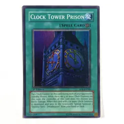 Clock Tower Prison NM 1st Edition Super Rare EOJ-EN048 Yu-Gi-Oh! TCG See Photos - Image 1