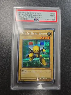 2003 YU-GI-OH! Beta the Magnet Warrior DOR-002 Duelist of the Roses PSA 9 - Image 1