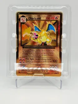 Pokemon Celebrations Charizard Ultra Premium Collection Gold Metal Card 4/102 - Image 1