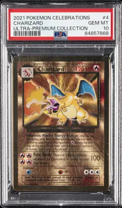 2021 POKEMON CELEBRATIONS ULTRA-PREMIUM COLLECTION #4 CHARIZARD PSA 10 - Image 1
