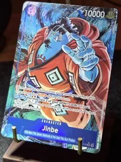 One Piece Jinbe Alt Art OP14-049 THE AZURE SEA'S SEVEN English NM - Image 1