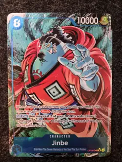 One Piece Jinbe Alt Art OP14-049 THE AZURE SEA'S SEVEN English NM - Image 2