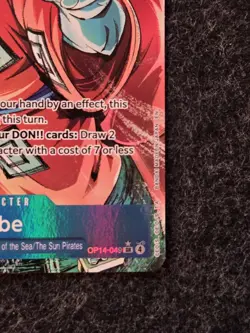 One Piece Jinbe Alt Art OP14-049 THE AZURE SEA'S SEVEN English NM - Image 5