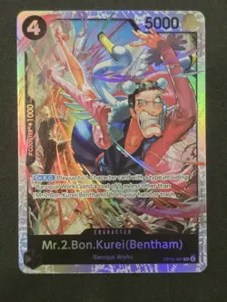 One Piece TCG English OP14-091 Mr. 2 Bon Kurei (Bentham) SR Foil - Image 1