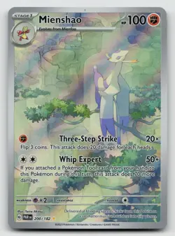 Pokemon Mienshao Illustration Rare SV04: Paradox Rift 200/182 NM - Image 1