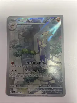 Mienshao 200/182 SV04: Pokemon Paradox Rift Holo Illustration Rare LP Free Ship - Image 1