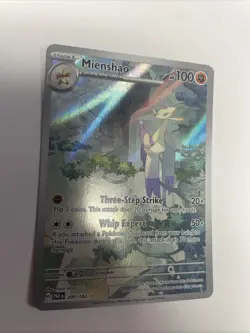 Mienshao 200/182 SV04: Pokemon Paradox Rift Holo Illustration Rare LP Free Ship - Image 2