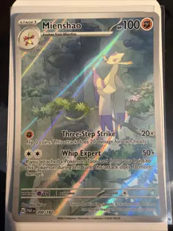 Mienshao 200/182 SV04: Pokemon Paradox Rift Holo Illustration Rare NM - Image 1