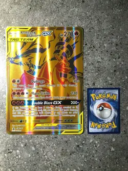 Pokemon TCG Reshiram Charizard GX Jumbo Card SM247 - Near Mint - Image 1