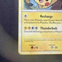 Pokemon TCG Pikachu HGSS03 Black Star Promo Holo Vintage 2010 LP/NM - Image 5