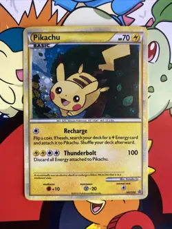 Pokemon TCG Pikachu HGSS03 Black Star Promo Holo 2010 LP/NM - Image 1