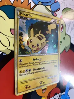 Pokemon TCG Pikachu HGSS03 Black Star Promo Holo 2010 LP/NM - Image 2