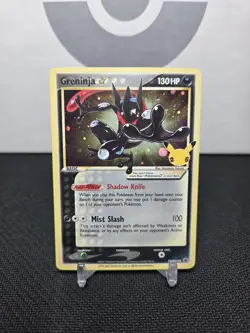 Gold Star Greninja SWSH144 Black Star Promo Celebrations ETB Pokemon 25th NM - Image 1