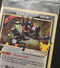 DOUBLE SWIRL SEALED Greninja Gold Star SWSH144 Black Star Promos Holo Pokemon NM - Image 4