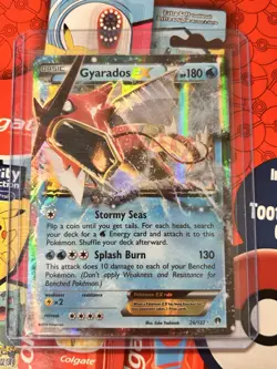 Pokemon TCG XY Breakpoint Gyarados EX Ultra Rare Holo Card 26/122 - Image 1