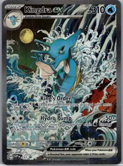 Pokemon TCG Scarlet and Violet Black Star Promo Kingdra EX 131 NM - Image 1