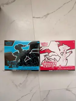 Black Bolt & White Flare Pokemon Center Elite Trainer Boxes ETB New & Sealed - Image 1