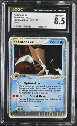 CGC 8.5 Kabutops ex 2003 EX Sandstorm 97/100 Holo Pokemon Card - Image 1