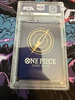 2025 ONE PIECE OP10-ROYAL BLOOD MANGA ALTERNATE ART #119 TRAFALGAR LAW PSA 10 - Image 4