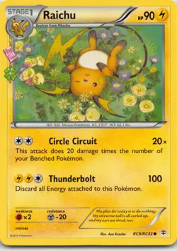 Pokemon TCG: Radiant Collection Regular: Raichu RC9/RC32 Generations NM #RC9-32 - Image 1