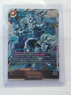 Son Goten FB08-121 Secret Rare Saiyan's Pride Dragon Ball English Card Fusion Wo - Image 1