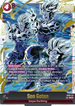 Son Goten FB08-121 Secret Rare Saiyan's Pride Dragon Ball English Card Fusion Wo - Image 2