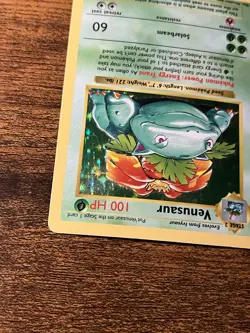Pokemon Venusaur Holo Rare Card Base Set Shadowless 15/102 100HP 1999 English - Image 4