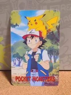 Pokemon, Misty/Horsea, 3 Of Diamonds, Vintage Playing Card, Rare, LP - Image 2