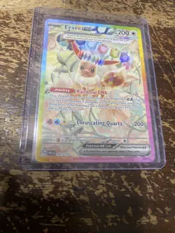 Pokemon Eevee EX TCG Prismatic Evolutions Card 167/131 Special Illustration Rare - Image 1