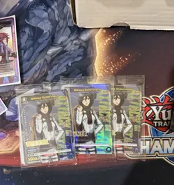 Union Arena Mikasa Ackerman Winner Pormo Card AOT-1-023 Attack on Titan English - Image 1