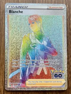 Blanche 082/078 Pokemon GO Full Art Rainbow Secret Rare Pokemon Card - Image 1