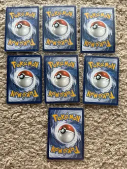 Lot Of 7 Pokemon Cards Full Art Various Sets Pack Fresh Blastoise/Gengar/Eevee - Image 2