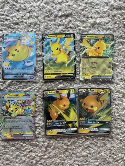 Pokemon TCG Pikachu & Raichu Card Lot Of 6 Full Art/GX/EX/V ⚡ - Image 1