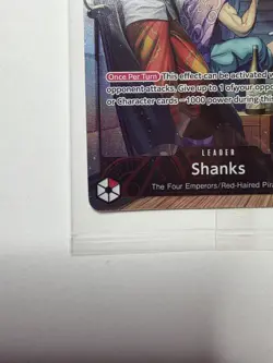 Shanks (2025 PSA Magazine Promo) OP09-001 One Piece Promotion Cards Foil - Image 2