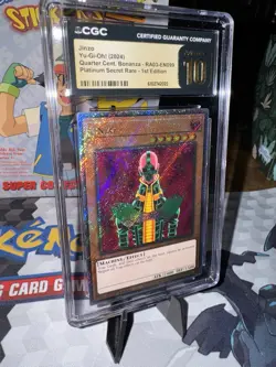 Yugioh Card RA03 JINZO 1ST Ed Secret Rare Black Label Grade 10 POP 3 Not Psa 10 - Image 2