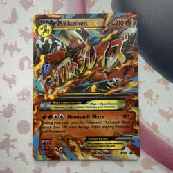 The Pokemon Company M Blaziken EX Promo Holo Standard Size XY86 Mega Card - Image 1