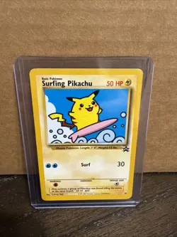 Pokemon TCG Surfing Pikachu Black Star Promo Card 28 WOTC - Image 1