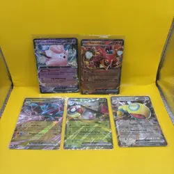 Pokemon Journey Together Ex Double Rare 5 Card Holo Lot - Image 1