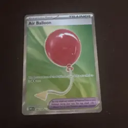 Pokemon Mega Evolution TCG Tool Trainer Holo Card - Air Balloon (166/132) - Image 1