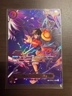 Monkey D. Luffy OP09-119 SP “Carrying On His Will” One Piece Card NM English - Image 1