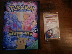 Pokemon SEALED Mewtwo #14 The First Movie DVD Black Star 2000 Promo! (card only) - Image 1