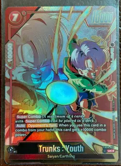 Dragon Ball Z Trunks : Youth FB08-016 Alternate Art Saiyan's Pride English Card - Image 3