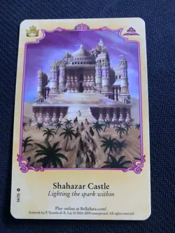Bella Sara Trading Card - Royalty Series - 54/55 - Shahazar Castle - Image 1