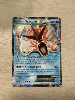 Pokemon Gyarados EX TCG Shiny Holo Black Star Promo Card XY106 LP/NM Condition - Image 1