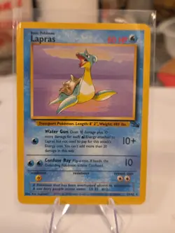 Lapras 25/62 Pokemon 1999 TCG Non-holo Rare Card Fossil Set Unplayed NM - Image 1