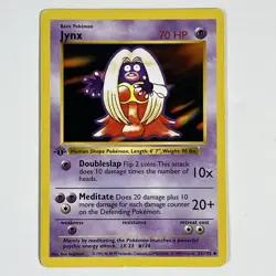 Pokemon Card - Jynx Base Set (Shadowless) 31/102 Uncommon 1st Edition - Image 1