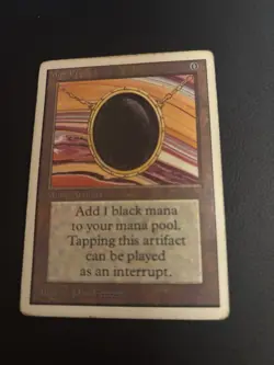 MTG Mox Jet and 4 Underground Sea Dual Lands Revised Played - Image 1